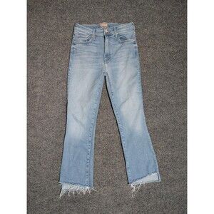 Mother Jeans Womens 27 (26x26) The Insider Crop Step Fray Limited Edition Blue